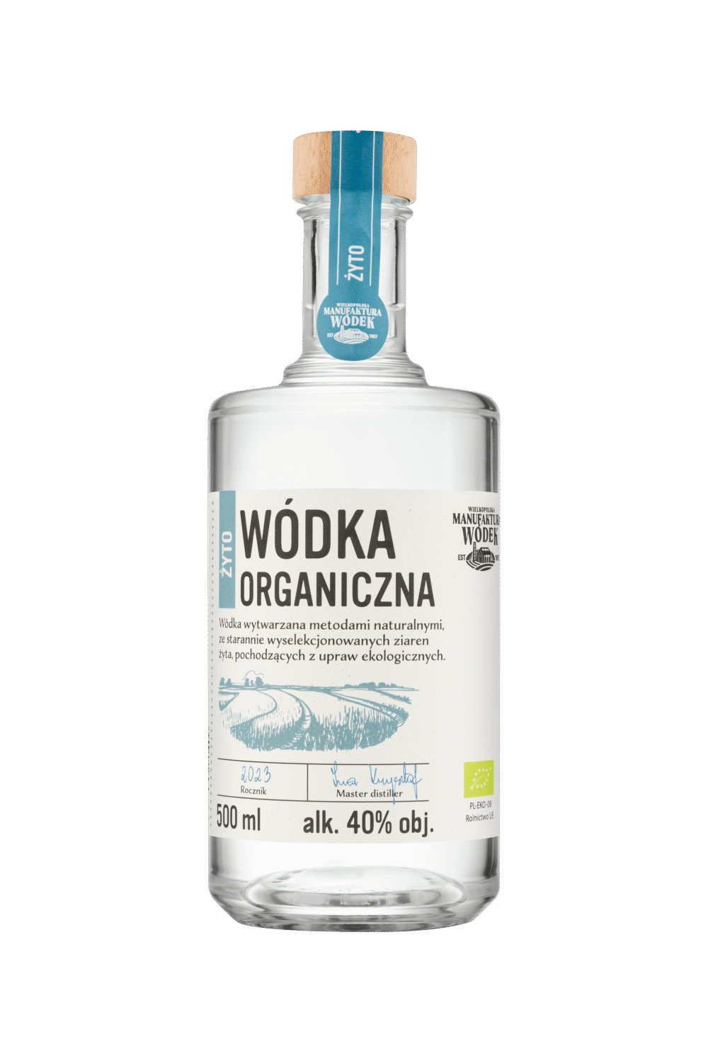 Wódka Organiczna Żyto 40% 0,5l