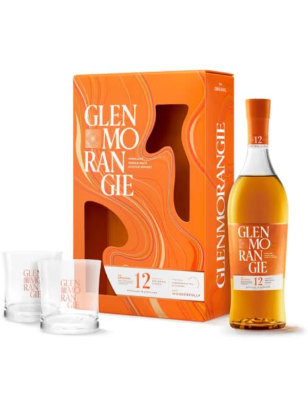 Glenmorangie 12YO + 2szkl 40% 0,7l